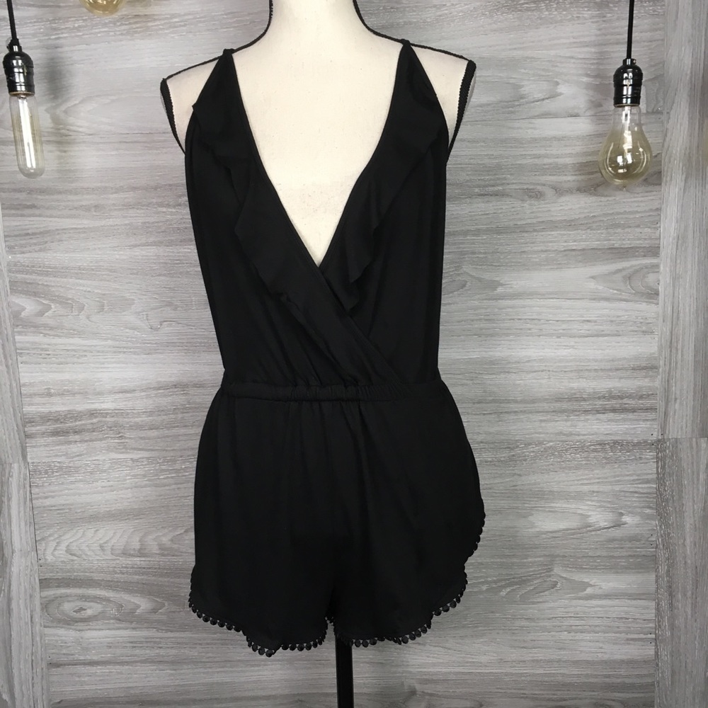 NWT Topshop Jersey Wrap Romper Size 4-6